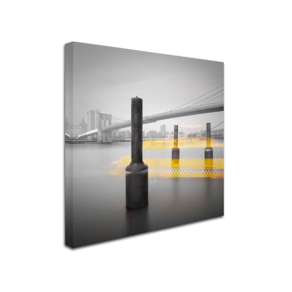 Moises Levy 'New York Water Taxi' Canvas Art,35x35